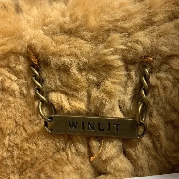 Winlit Faux Suede Western Jacket Women’s Small Brown Faux Fur Trim Vintage Style - Picture 7 of 13